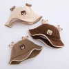 Baby hats, thin spring and autumn style, baby sunshade basin hat, sun protection hat, Korean version autumn girl baby bear fisherman hat details Picture